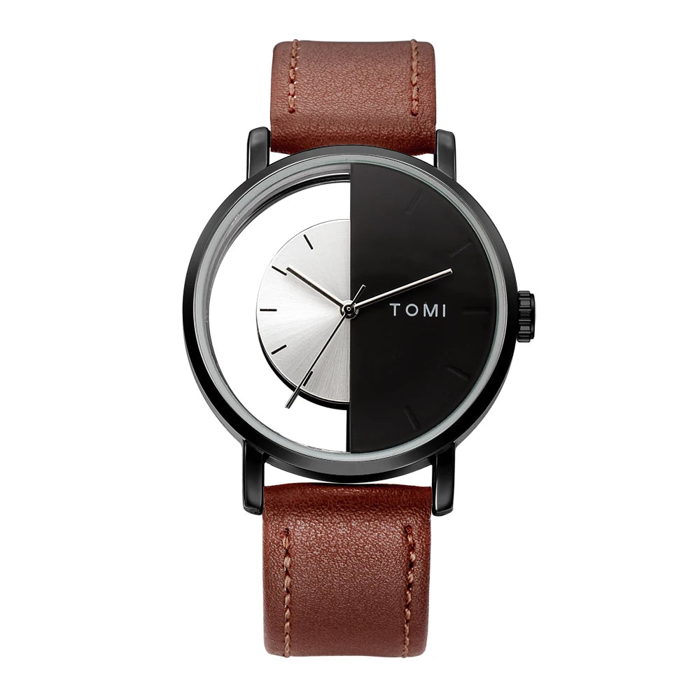 TOMI Fashion Simple Hollow Design Quartz Watch Soldes-ShopOnline