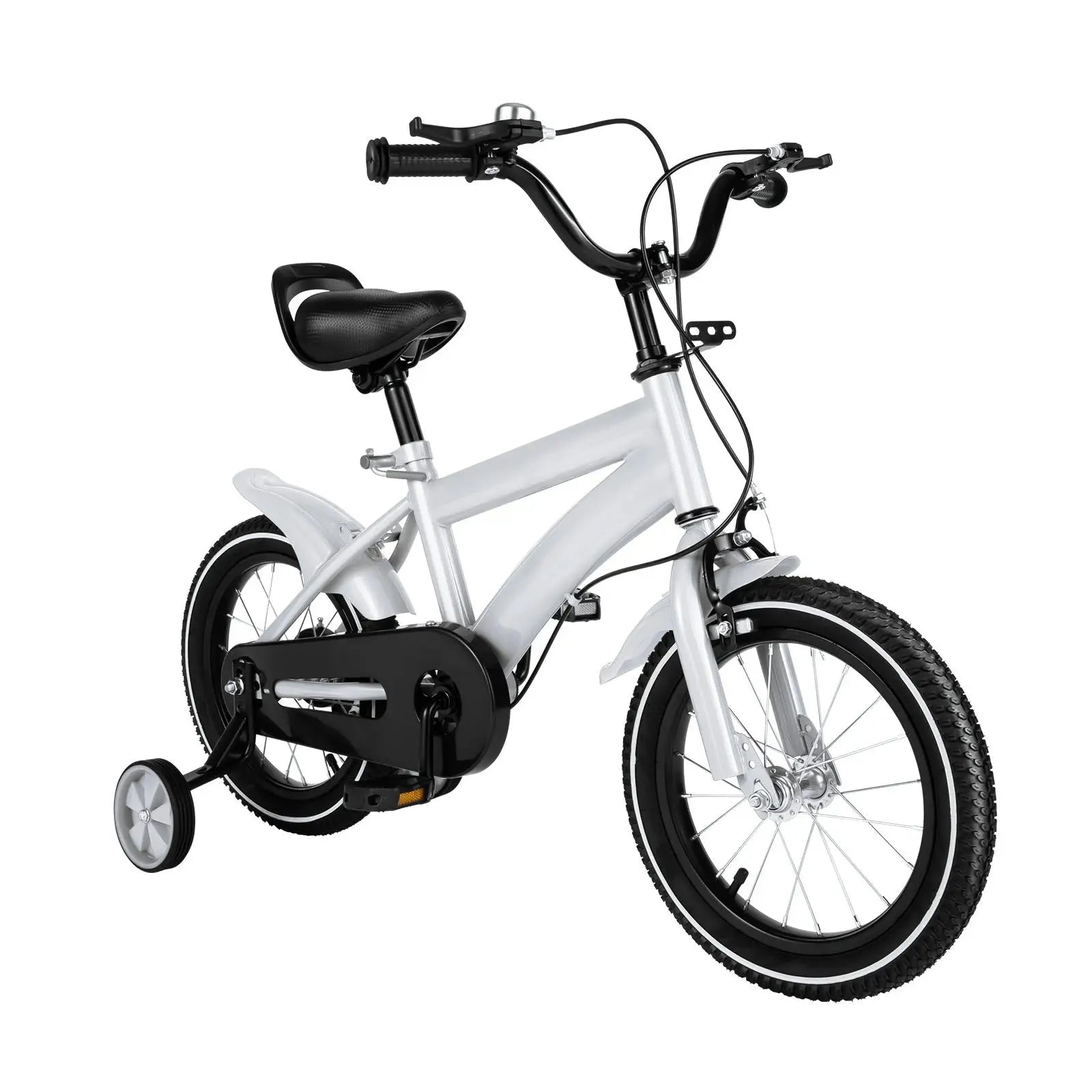 Vélo pour enfants de 14 pouces Vélo réglable en hauteur avec roues d'entraînement pour garçons et filles de 2 à 5 ans (rouge/bleu/jaune/blanc) - Soldes-ShopOnline