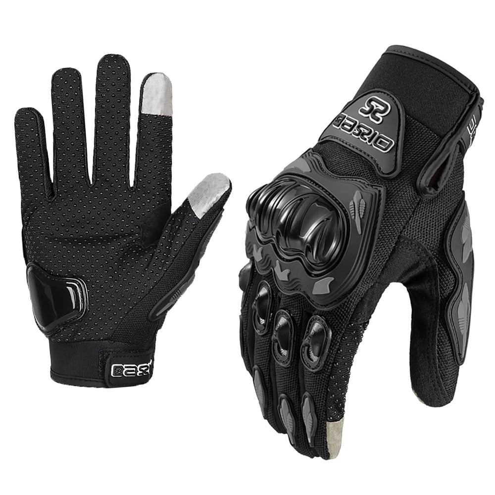 Summer Breathable Full Finger Motorcycle Gloves Non-slip Wear-resistant Motocross Racing Gloves Touch Screen Moto Biker Gloves Soldes-ShopOnline