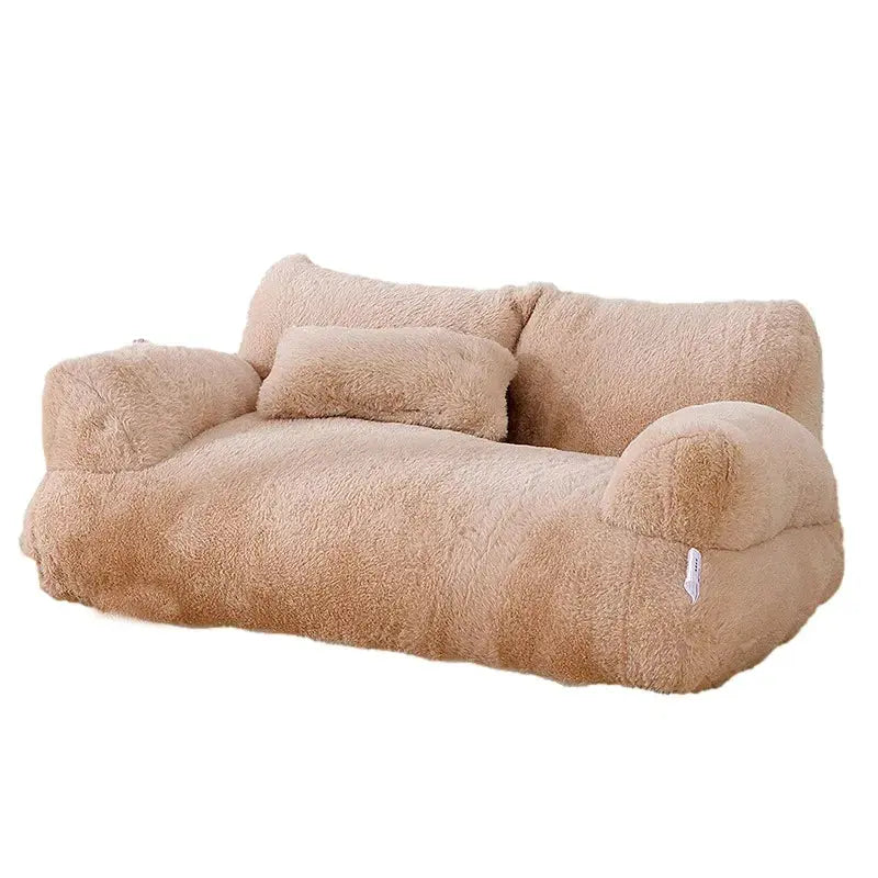Lit pour chat de luxe Canapé d'hiver Chaud Nid de chat Lit pour animaux de compagnie pour petits chiens et moyens Chats Lit de chiot en peluche confortable Fournitures pour animaux de compagnie - Soldes-ShopOnline