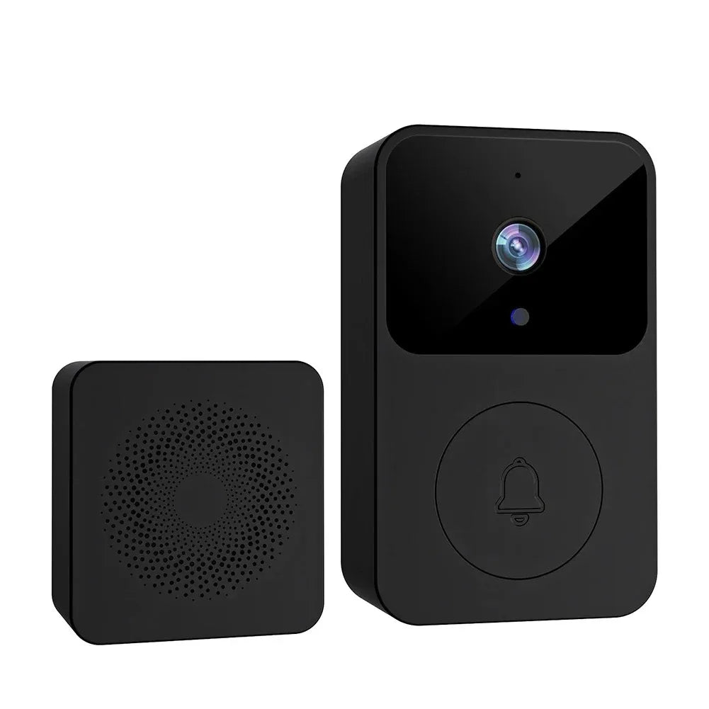 Sonnette Vidéo WiFi Sans Fil – Vision Nocturne IR, Interphone HD Soldes-ShopOnline