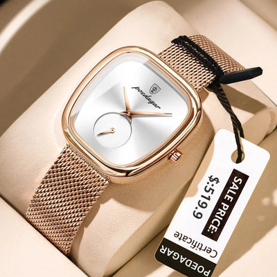 POEDAGAR Montres de Luxe Femme avec bracelet disgn chic classe Filles Femmes idée de cadeau à Prix Discount - Soldes-ShopOnline
