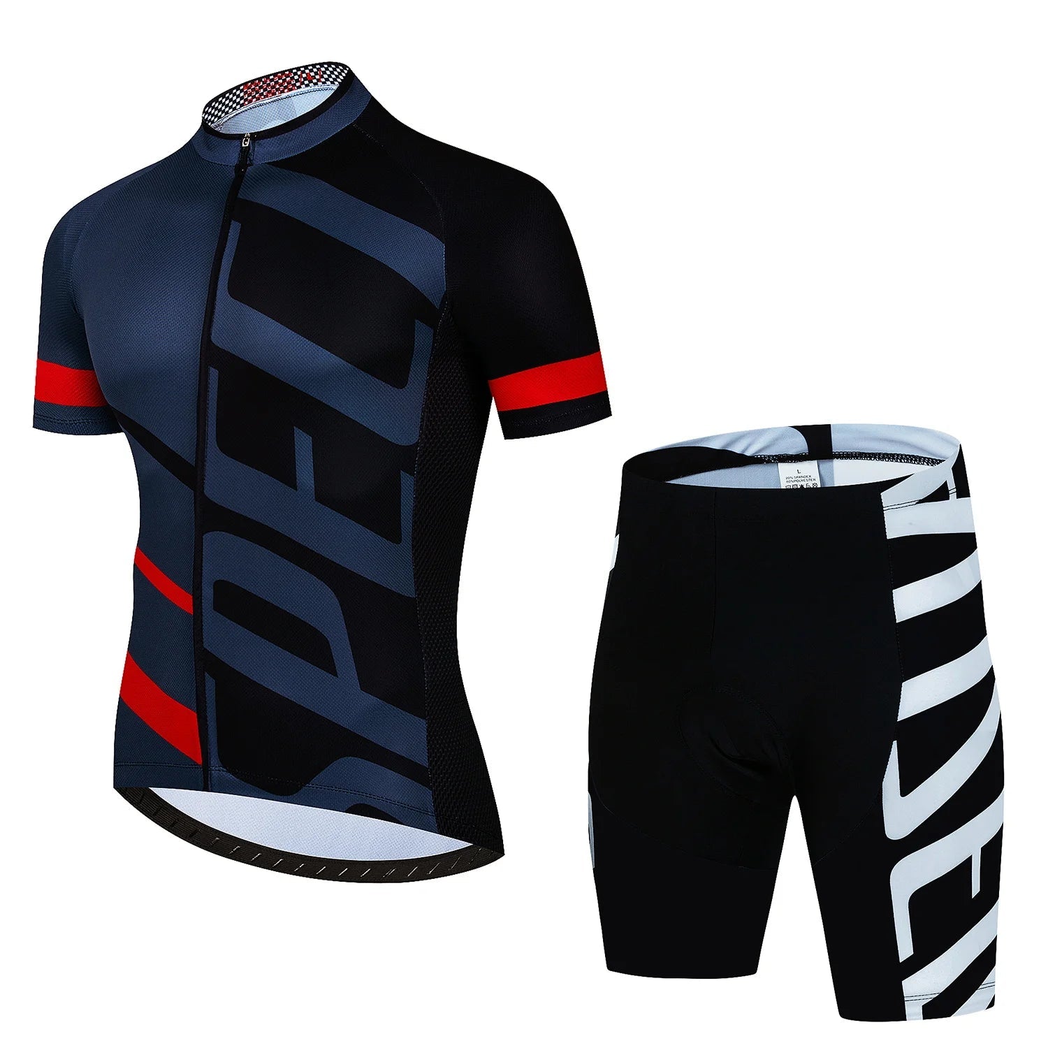 Tenue Cyclisme Homme Pro MTB – Maillot + Cuissard Été, Gel Respirant, SPF30, Fermeture Zip Soldes-ShopOnline