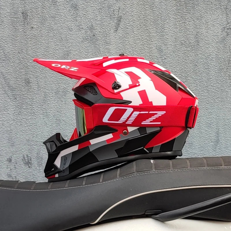 ORZ Professional Racing Motocross Helmet Off Road Helmet Motorcycle Off-Road Cartoon Childrenr ATV Motorcycle MTB Helmet Soldes-ShopOnline