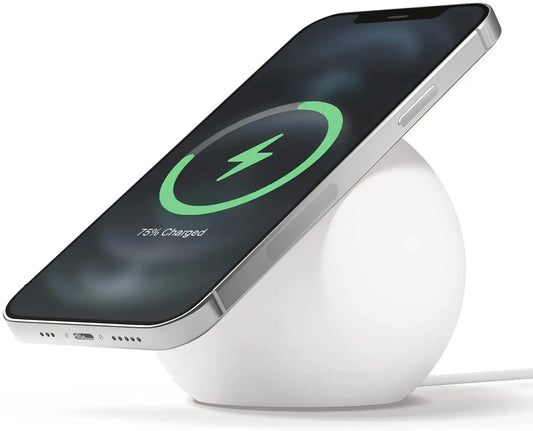 Station d’accueil Smart phone pour Apple Mobile Smartphone Magnetic Wireless Charging Charge avec protection en Silicone - Soldes-ShopOnline