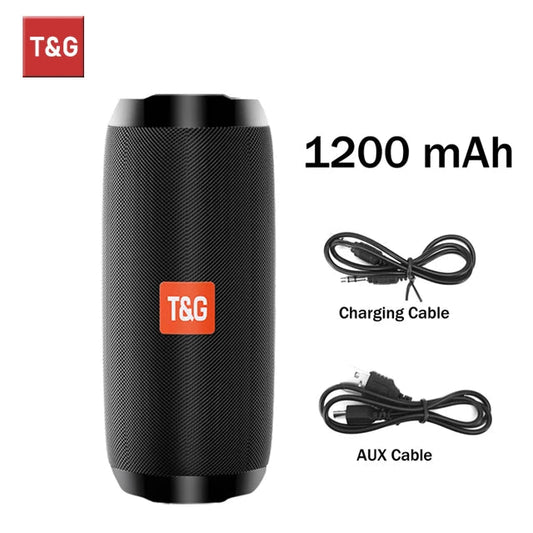 Bluetooth Speaker T&G TG117 Portable TWS Sound Box Waterproof Loudspeaker Outdoor Stereo Surround Speakers Support TF FM Radio Soldes-ShopOnline