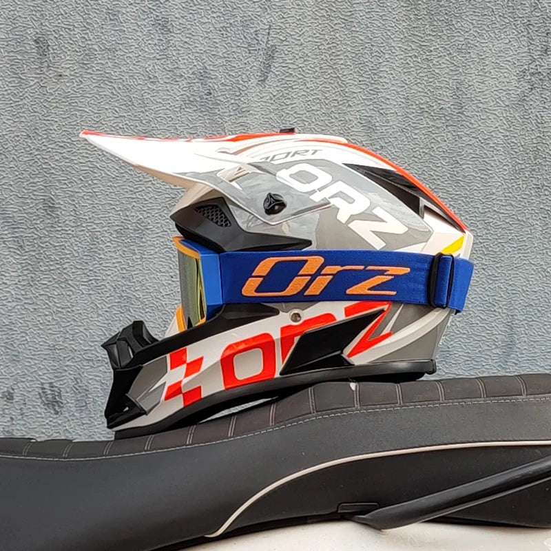 ORZ Professional Racing Motocross Helmet Off Road Helmet Motorcycle Off-Road Cartoon Childrenr ATV Motorcycle MTB Helmet Soldes-ShopOnline