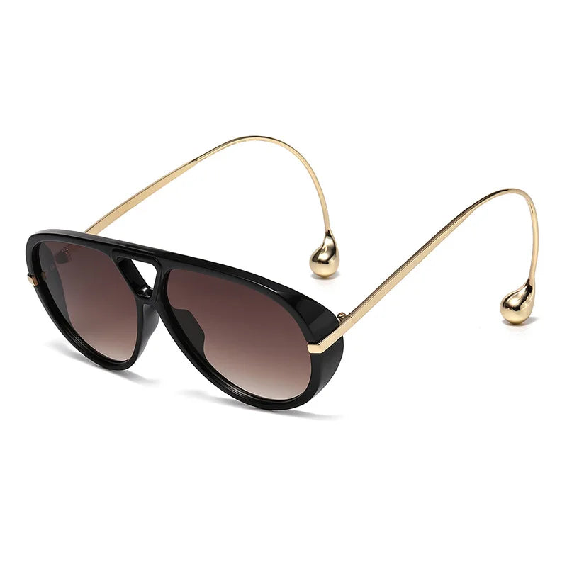 Lunettes de Soleil Oversize GIOIO – Punk Vintage, UV400, Verres Dégradés, CE, Unisexe Soldes-ShopOnline
