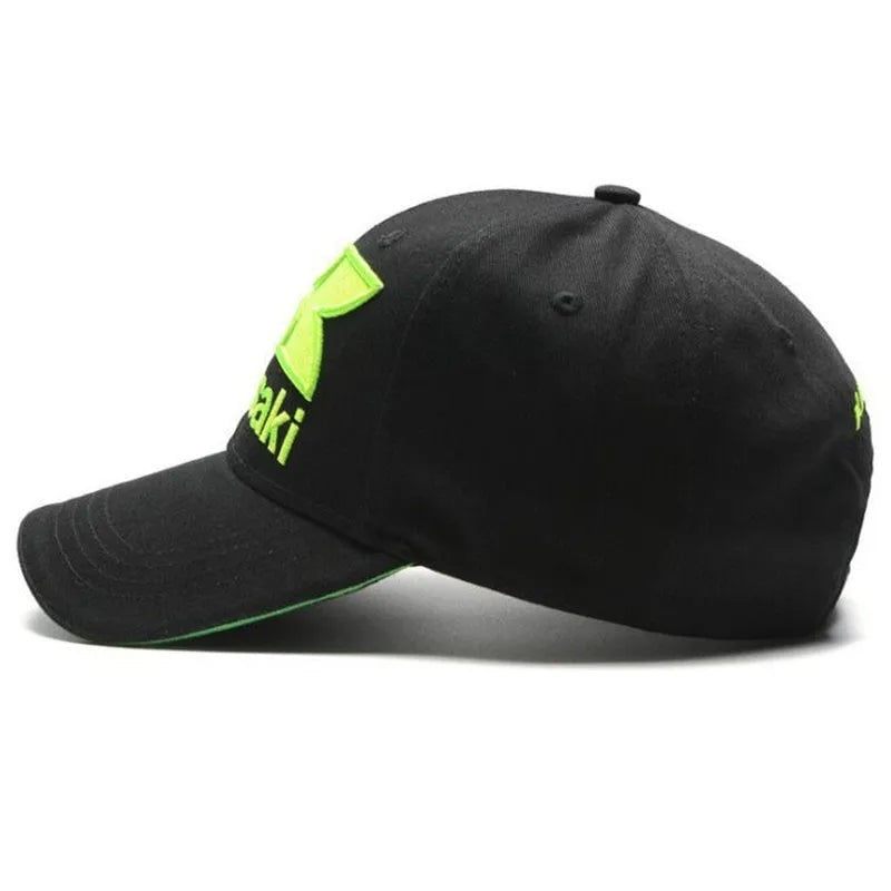 New Kawasaki Motorcycle Baseball Hat Racing Team Outdoor Sports Hardtop Duck Tongue Hat Men's Sunshade Soldes-ShopOnline