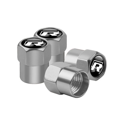 4Pcs Metal Car Wheel Tire Valve Caps Cover Accessorie For Volkswagen GTI Golf 6 7 Polo VW R-Line CC Passat B6 Tiguan Tharu Jetta Soldes-ShopOnline