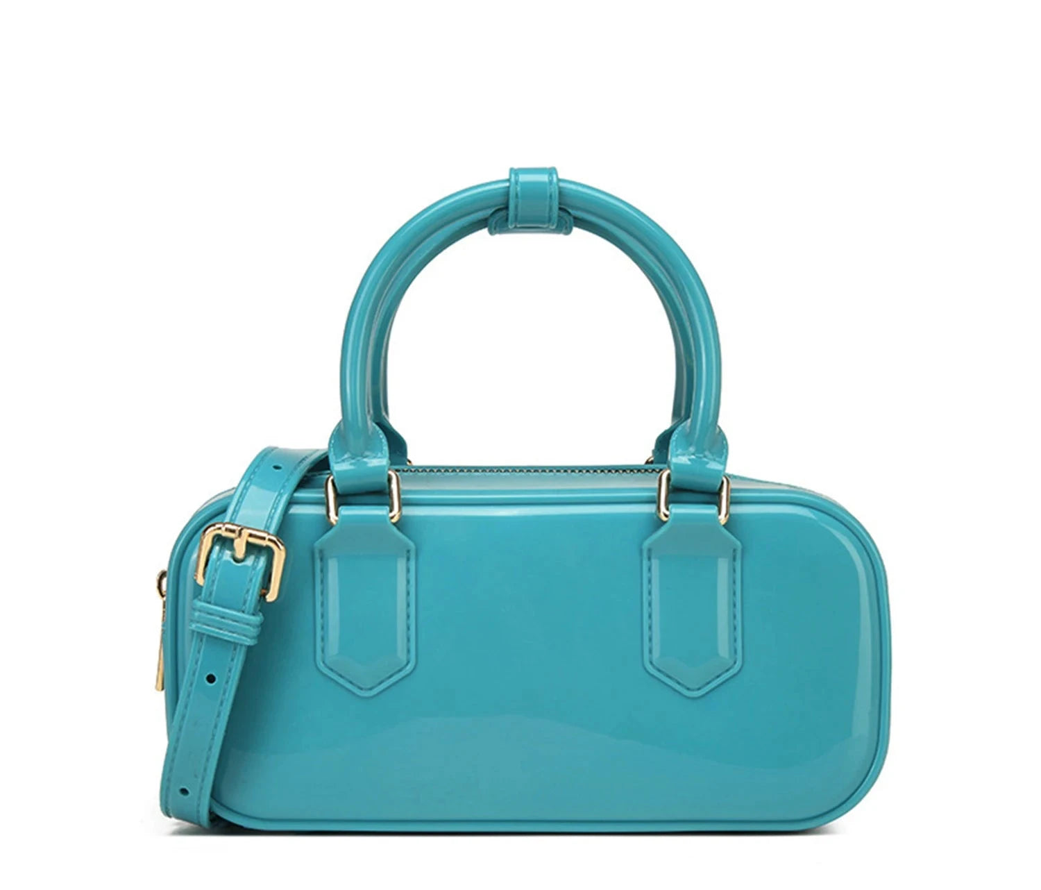 New Korean style fresh and cute womens bowling bag PVCwaterproof unique and versatile Boston bag womens crossbodybag and handbag Soldes-ShopOnline