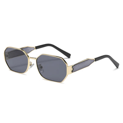 New Fashion Vintage Sunglasses Women Men Designer Retro Metal Rectangle Sun Glasses Female Male Popular Black Eyewear Soldes-ShopOnline