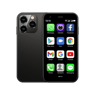 SOYES XS15 Ultra-thin 3.0Inch Small Phone 2GB+16GB Android 8.1 Dual SIM Standby 3G Mini Smartphone 1000mAh Wifi GPS Mobile Phone Soldes-ShopOnline