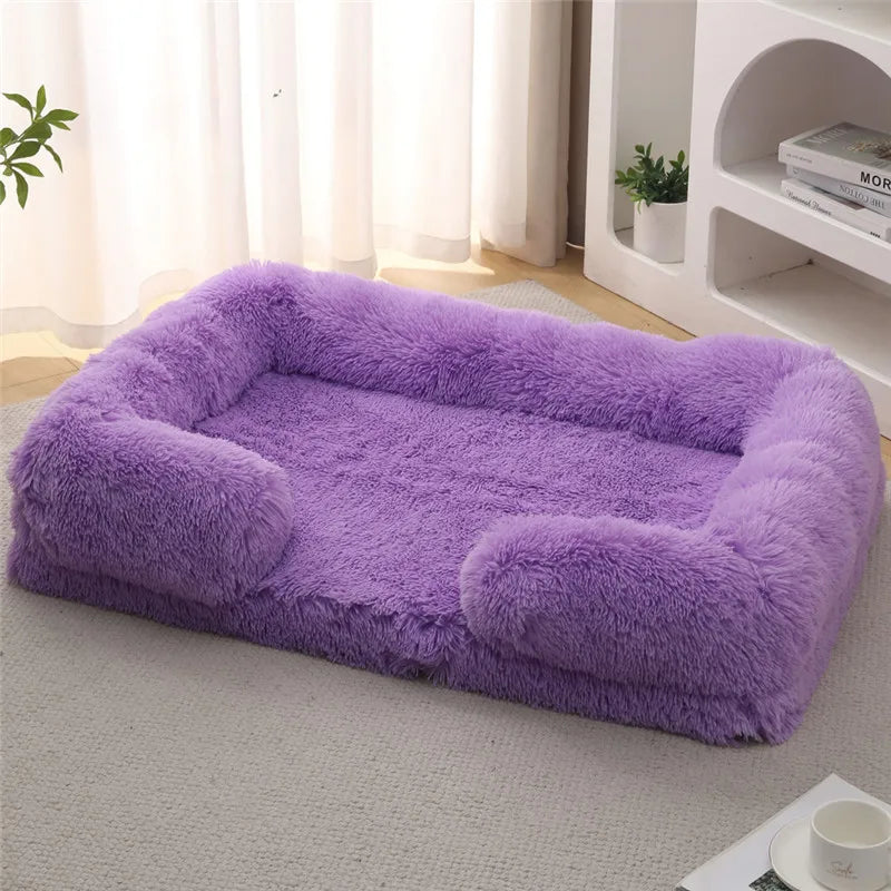 Luxury Winter Warm Large Dog Sofa Bed Dog Kneel Cat Mats House Cushion Pet Sleeping Sofa Beds Mat for Large and Small Dog Soldes-ShopOnline
