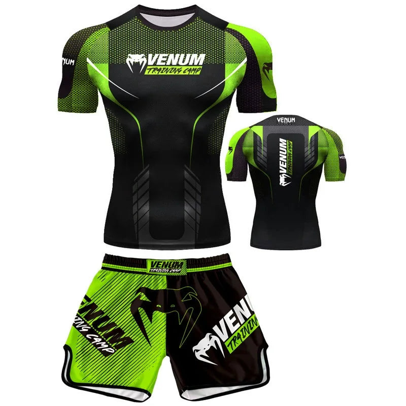 Ensemble Boxe MMA Venom UFC – T-Shirt + Short Séchage Rapide Soldes-ShopOnline