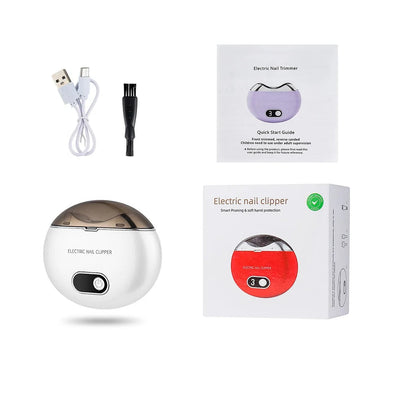 Electric Nail Clipper With UV Light Nail Cutter Low Noise Easy Operation Manicure Nail Grinder AdultS Child Finger Toe Nursing Soldes-ShopOnline