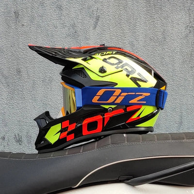 ORZ Professional Racing Motocross Helmet Off Road Helmet Motorcycle Off-Road Cartoon Childrenr ATV Motorcycle MTB Helmet Soldes-ShopOnline