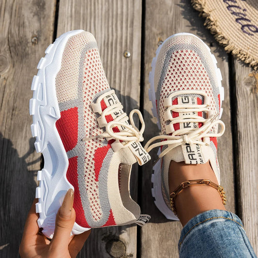 chaussures pour femmes Women’s Slip-On Baskets respirantes Chaussures Minces Été Casual Sneakers Semelles en caoutchouc épaisse Confortable Toutes les saisons Soldes-ShopOnline