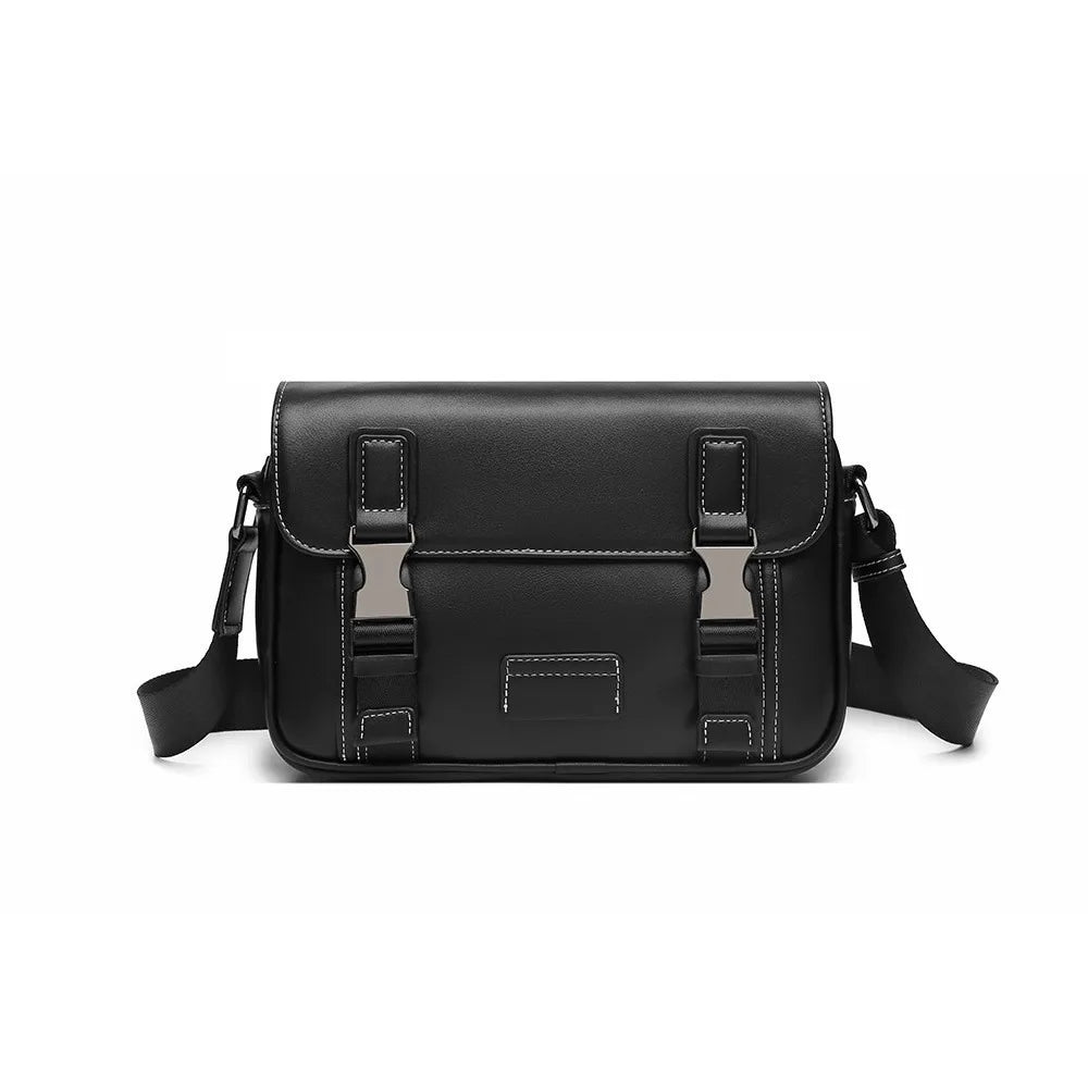 Sacoche Messenger Homme Cuir PU – Multi-Poches, Style Vintage, Bandoulière Réglable & Voyage Soldes-ShopOnline