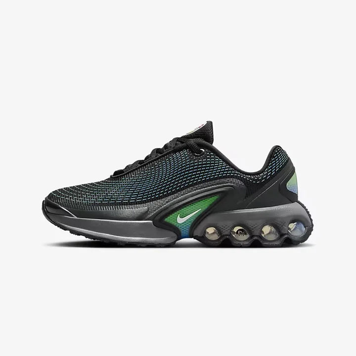 Nike Air Max DN Femme – Noir & Vert, Coussin Air, Légère, Running & Casual, FB8987-010 Soldes-ShopOnline