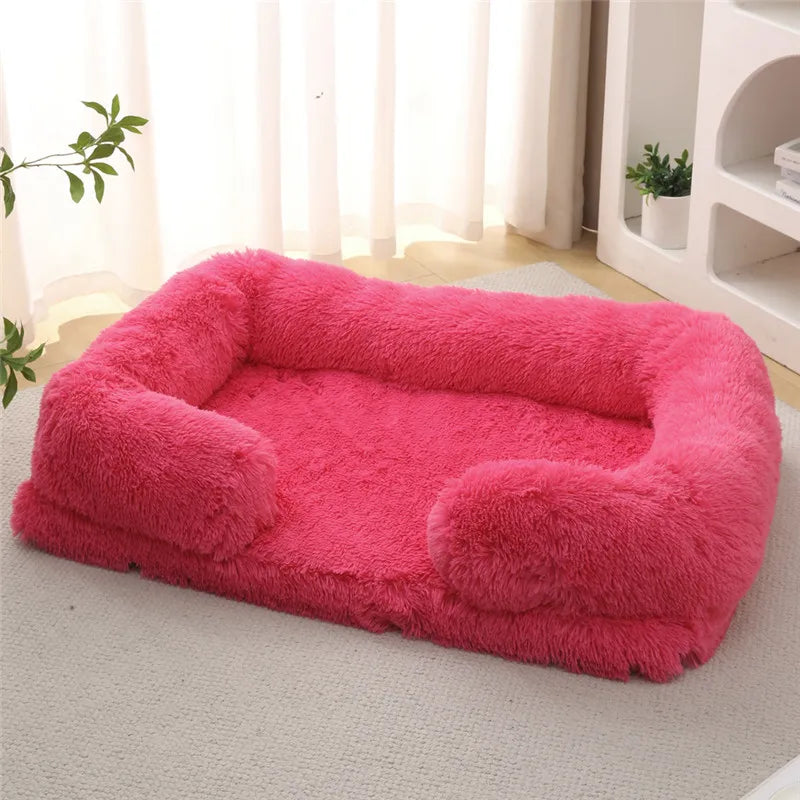 Luxury Winter Warm Large Dog Sofa Bed Dog Kneel Cat Mats House Cushion Pet Sleeping Sofa Beds Mat for Large and Small Dog Soldes-ShopOnline
