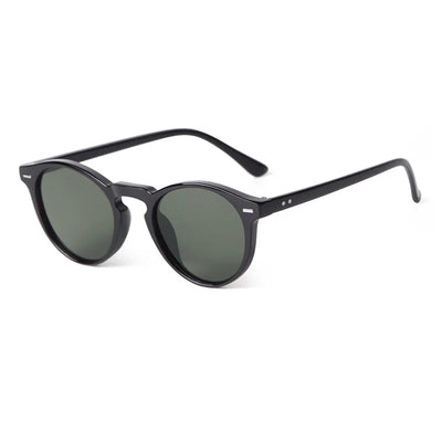 Vintage Fashion Round Sunglasses Women Men 2024 Brand Design Retro Rivet Yellow Blue Lens Square Sun Glasses Male Female Goggles Soldes-ShopOnline