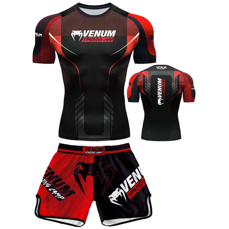 Ensemble Boxe MMA Venom UFC – T-Shirt + Short Séchage Rapide Soldes-ShopOnline