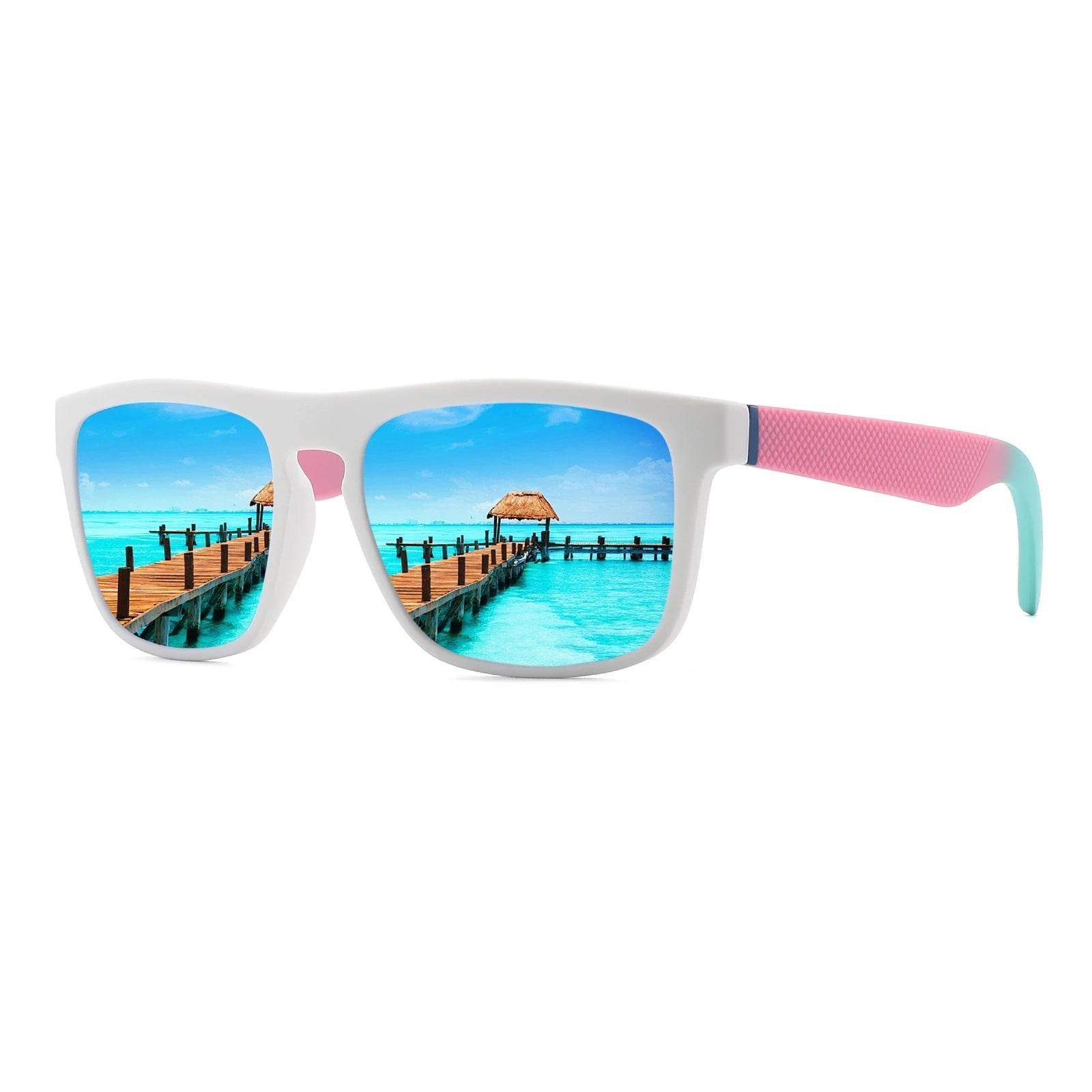 Lunettes de Soleil Carrées Polarisées – TAC UV400, Retro, Conduite & Sport Outdoor, Unisexe Soldes-ShopOnline
