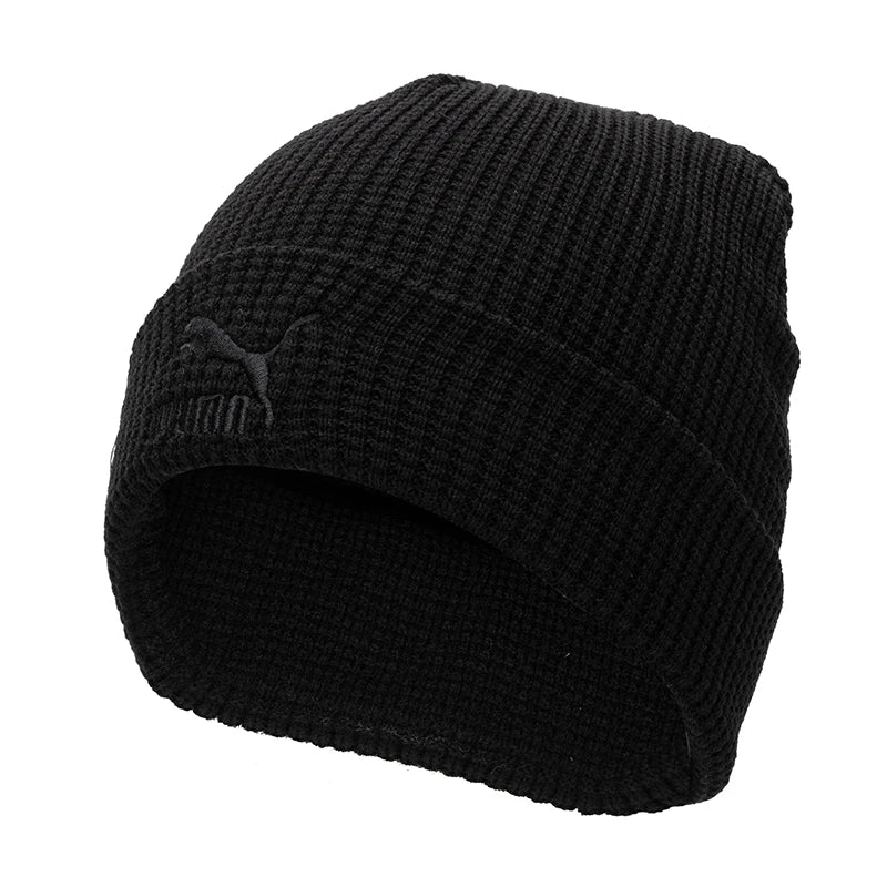 Puma Hat Men's Hat Women's Hat Warm Woolen Hat Hip-Hop Turban Hat Couple Windproof Ear Protection Knitted Hat 025677-01 Soldes-ShopOnline