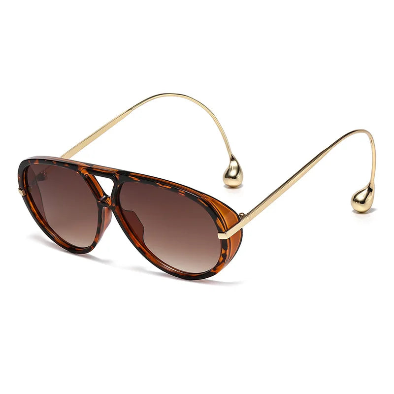Lunettes de Soleil Oversize GIOIO – Punk Vintage, UV400, Verres Dégradés, CE, Unisexe Soldes-ShopOnline