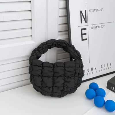 Sacs à bandoulière matelassés à la mode pour femmes Sac à main Mini nuage Sacs plissés Puffer Dumpling Bag Fourre-tout de luxe pour filles - Soldes-ShopOnline