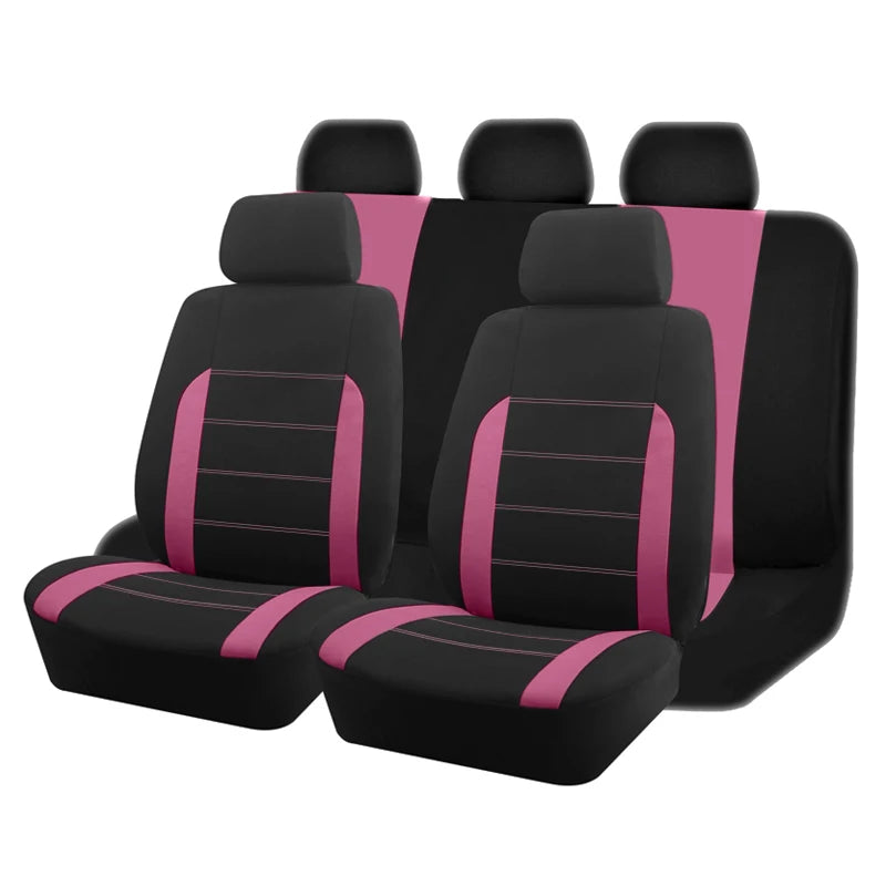 Housses de Siège Universelles AUTO PLUS – Tissu Polyester, 9 Pièces, Toutes Voitures Soldes-ShopOnline