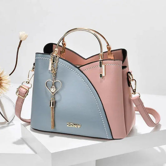 Sac à bandoulière simple pour femmes Sac à main combiné coloré Sacs à bandoulière à la mode Sacs à main PU polyvalents pour dames Femmes - Soldes-ShopOnline