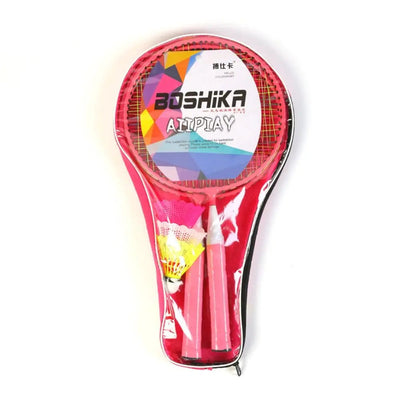Children Lightweight Badminton Rackets Family Game Toy Iron Alloy Double Racquet Set with Carrying Bag Sports Equipment Soldes-ShopOnline