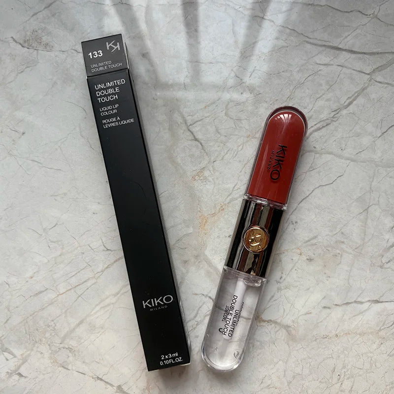 Kiko Milano – Gloss Double Tête Transparent Effet Miroir | Longue Tenue, Non Collant, Hydratant, Teintes Nude & Milk Tea Soldes-ShopOnline