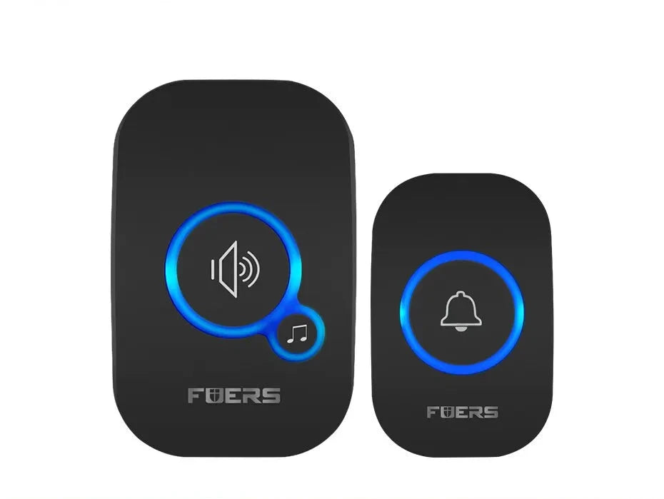 Fuers Wireless Doorbell Waterproof Welcome Chime Home Door Bell Intelligent 32 Songs Smart Alarm With Battery For Store Hotel Soldes-ShopOnline