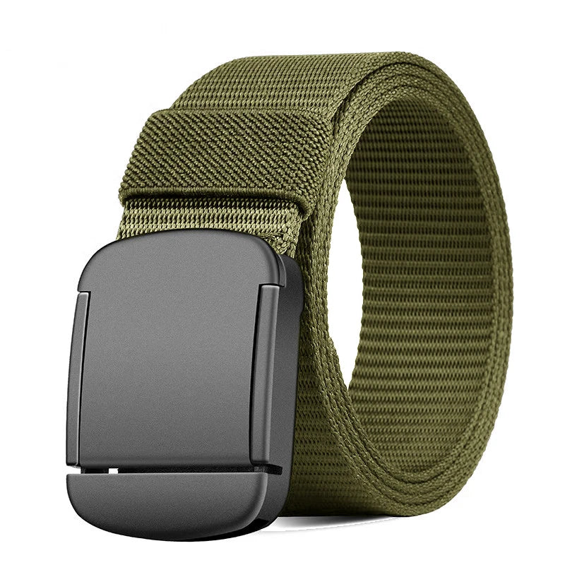 Ceinture Toile Homme – Boucle Automatique Sans Métal, Jean & Outdoor Soldes-ShopOnline