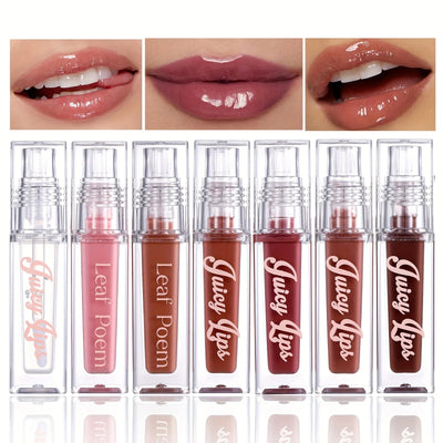Hydrating Crystal Lip Oil - Plumping & Moisturizing Gloss with Tinted Shades for All Skin Types Soldes-ShopOnline