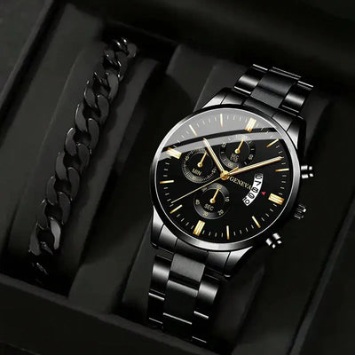 Montres de mode pour hommes Montre-bracelet à quartz en acier inoxydable pour hommes Montres de rendez-vous décontractées pour homme Bracelet Montre Classe Chic Garçon à Prix Discount - Soldes-ShopOnline