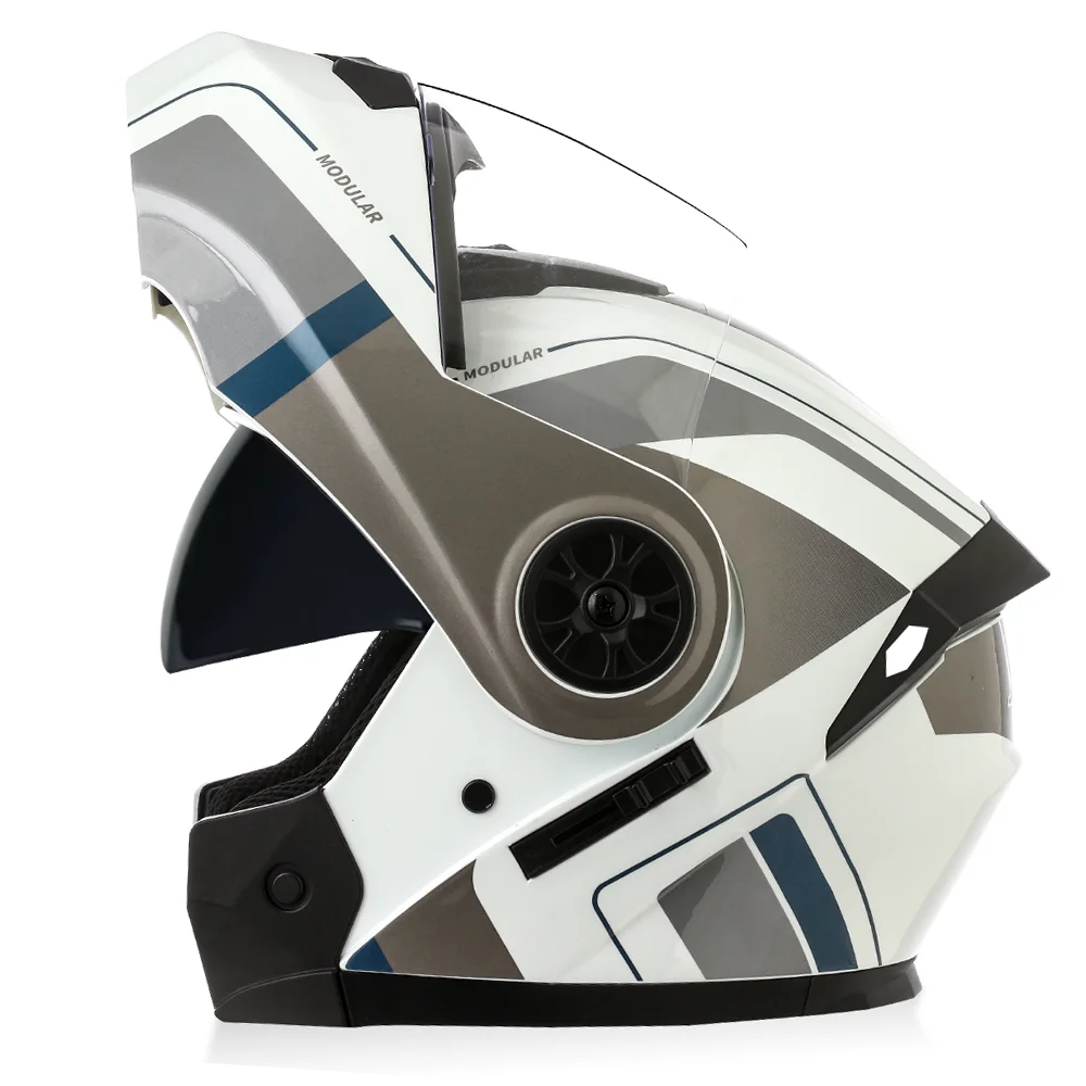 Casque Moto Modulable BLD Flip-Up – Visière Anti-Buée, Certifié E-Mark Soldes-ShopOnline