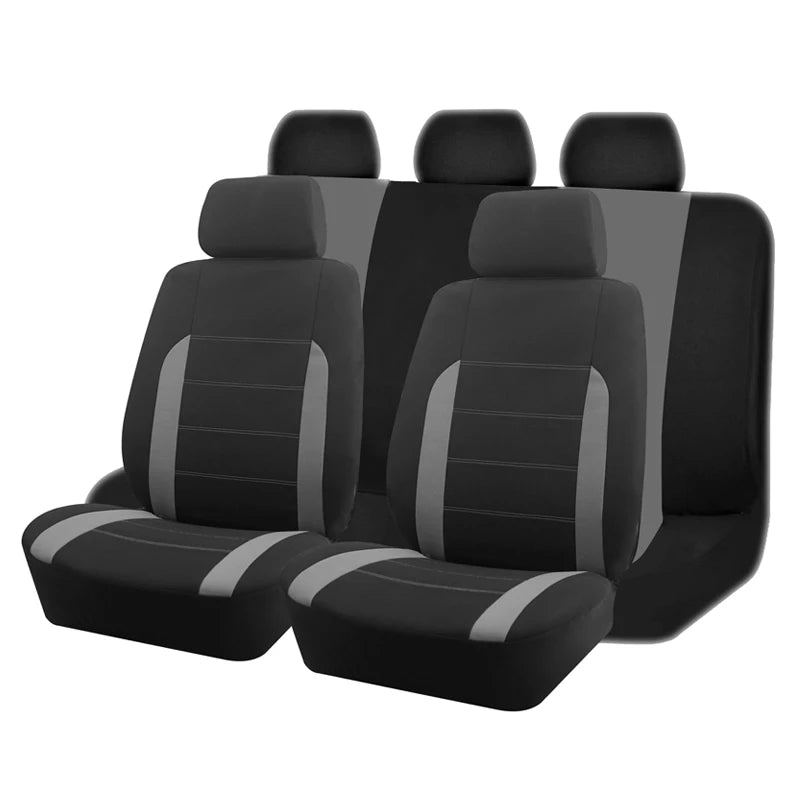 Housses de Siège Universelles AUTO PLUS – Tissu Polyester, 9 Pièces, Toutes Voitures Soldes-ShopOnline