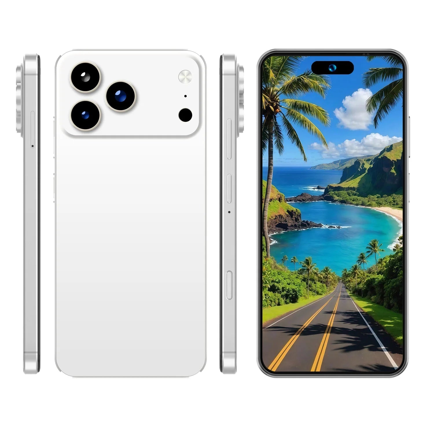 Smartphone i17 Promax Pro 5G – Écran 7.3", Double SIM 4G/5G, Batterie 8000mAh, Version Mondiale Soldes-ShopOnline