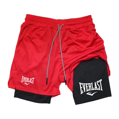 Men Running Shorts 2 In 1 Double-deck Sport Shorts  Gym Fitness Short Pants Training Jogging Bottom Men's Clothing RL0615 Soldes-ShopOnline