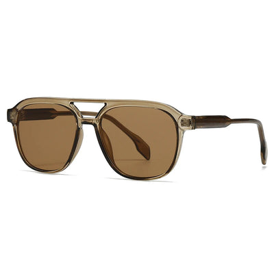 New Retro Acrylic Insert Square Frame Sunglasses Driving Sunglasses Men's Cross-Border Large Frame Glasses 28007 Soldes-ShopOnline