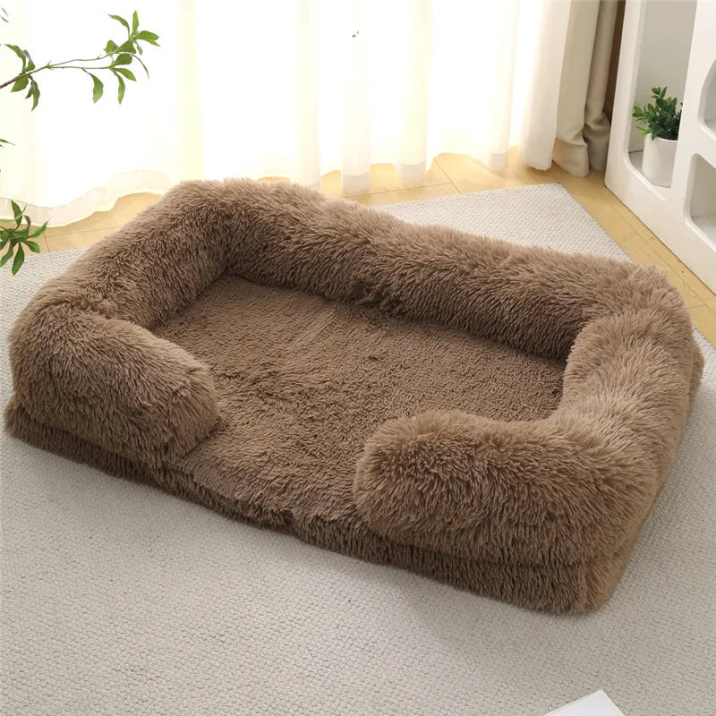 Luxury Winter Warm Large Dog Sofa Bed Dog Kneel Cat Mats House Cushion Pet Sleeping Sofa Beds Mat for Large and Small Dog Soldes-ShopOnline