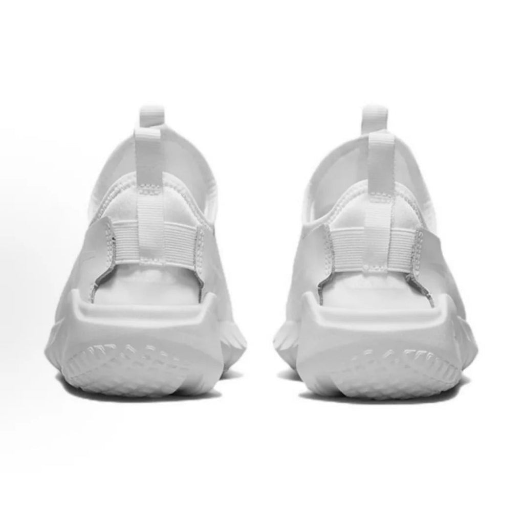 Nike Flex Runner 2 Slip-On Femme – Argent & Blanc, Mesh Cousu, Légère, Trajet & Voyage Soldes-ShopOnline