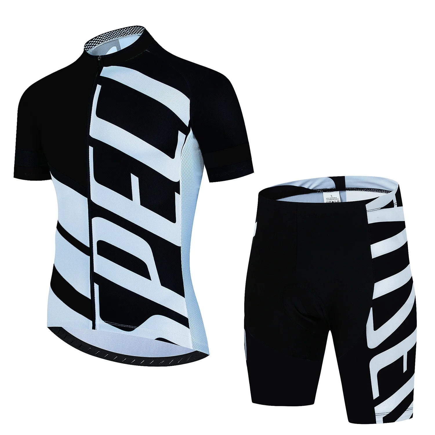 Tenue Cyclisme Homme Pro MTB – Maillot + Cuissard Été, Gel Respirant, SPF30, Fermeture Zip Soldes-ShopOnline