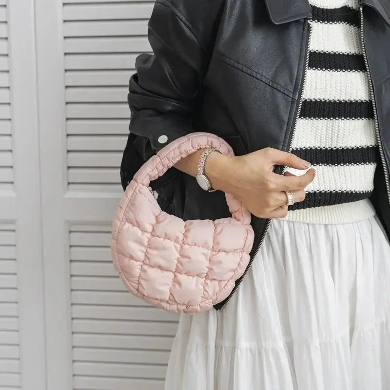 Sacs à bandoulière matelassés à la mode pour femmes Sac à main Mini nuage Sacs plissés Puffer Dumpling Bag Fourre-tout de luxe pour filles - Soldes-ShopOnline