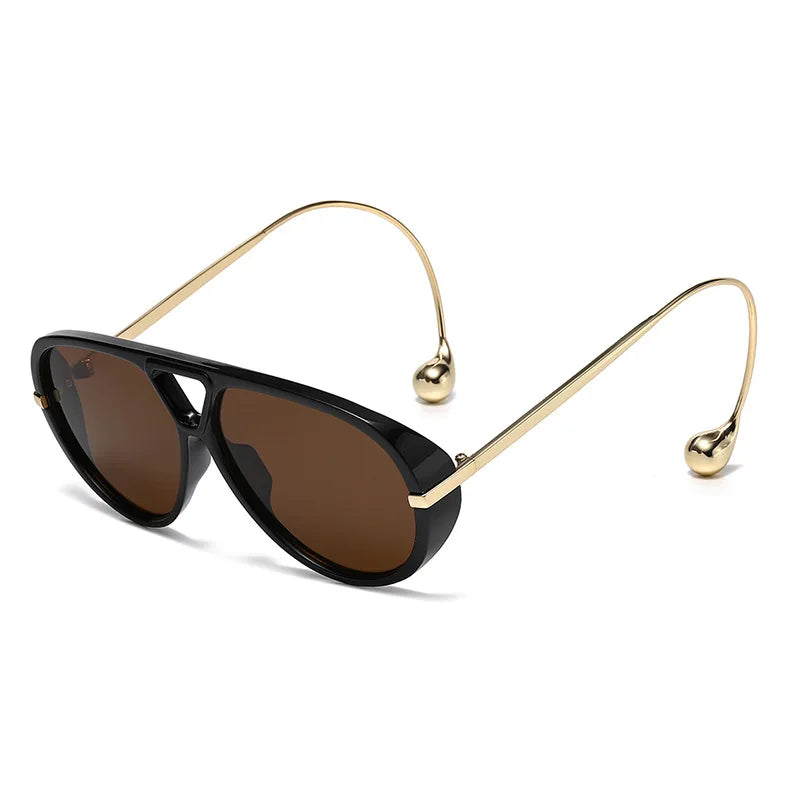 Lunettes de Soleil Oversize GIOIO – Punk Vintage, UV400, Verres Dégradés, CE, Unisexe Soldes-ShopOnline