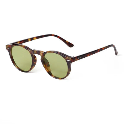 Vintage Fashion Round Sunglasses Women Men 2024 Brand Design Retro Rivet Yellow Blue Lens Square Sun Glasses Male Female Goggles Soldes-ShopOnline